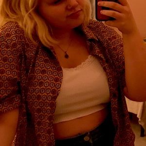 Coquette Cropped Tank w/ Lace Detail